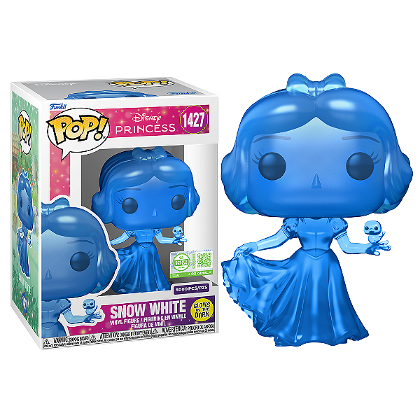 Funko Pop! Disney Princesas Branca De Neve Snow White 1427 Exclusivo Translucent Glow 5000 Pcs