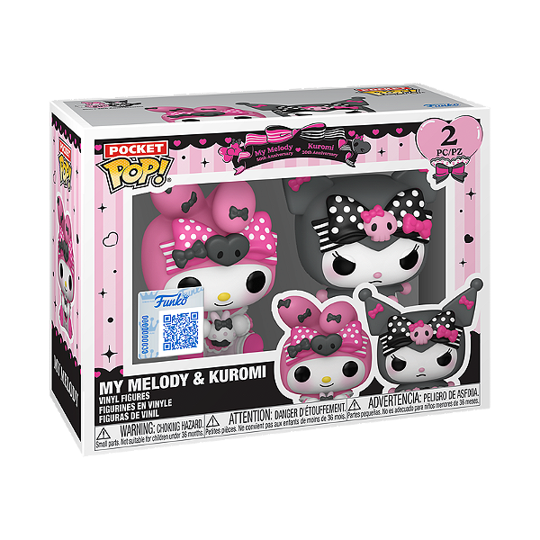Funko Pop! Pocket Sanrio Hello Kitty My Melody & Kuromi 2 Pack Exclusivo
