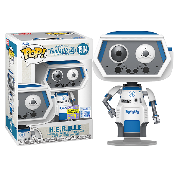 Funko Pop! Marvel Quarteto Fantastico H.E.R.B.I.E. 1504 Exclusivo SDCC 2025