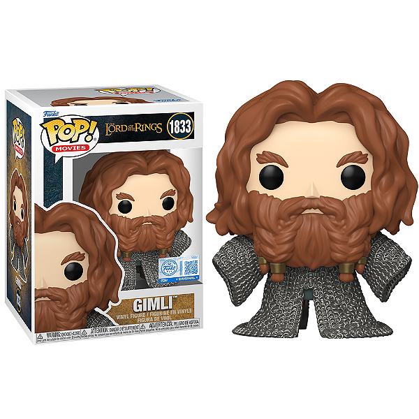Funko Pop! Filme The Lord Of The Rings / O Senhor Dos Aneis Gimli 1833 Exclusivo