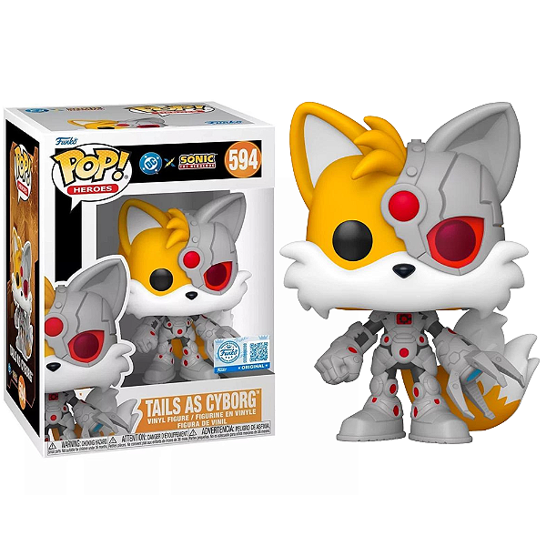 Funko Pop! Games Dc Comics Sonic Tails As Cyborg 594 Exclusivo
