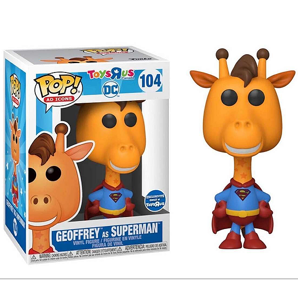 Funko Pop! Ad Icons ToysRus Geoffrey As Superman 104 Exclusivo