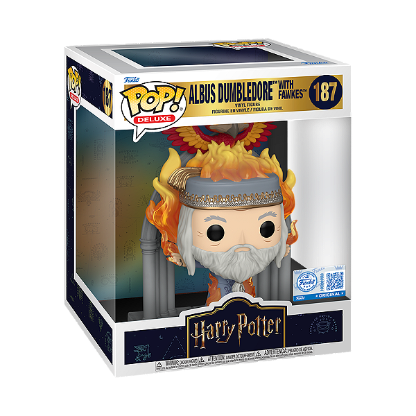 Funko Pop! Deluxe Harry Potter Albus Dumbledore With Fawkes 187 Exclusivo