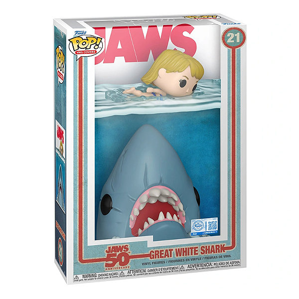 Funko Pop! VHS Covers Jaws / Tubarão Great White Shark 21 Exclusivo