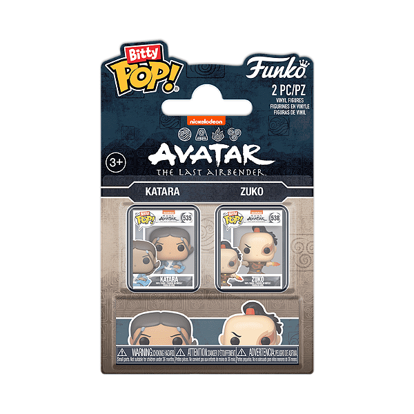Funko Bitty Pop! Nickelodeon Avatar The Last Airbender Katara & Zuko