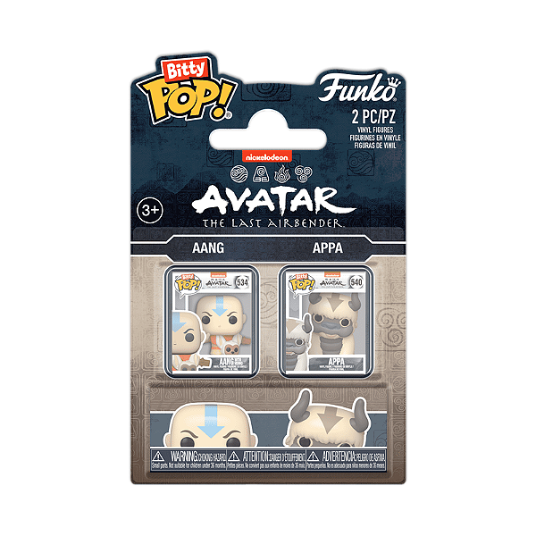 Funko Bitty Pop! Nickelodeon Avatar The Last Airbender Aang & Appa