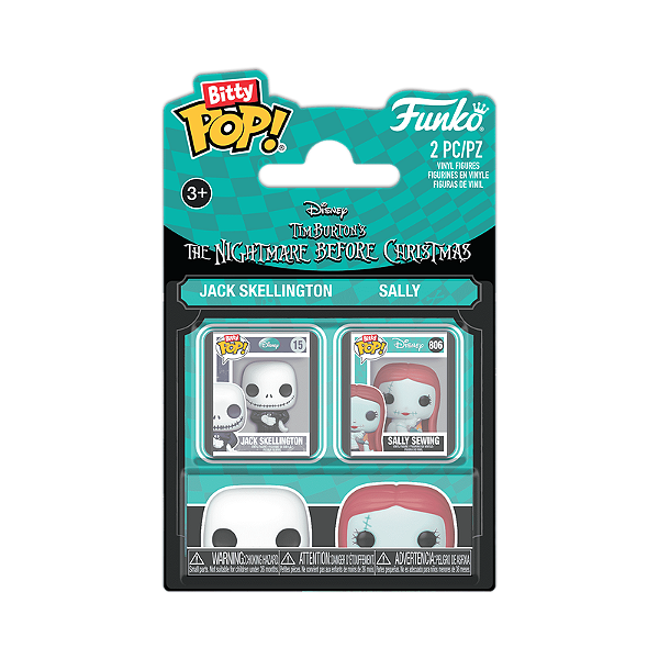 Funko Bitty Pop! Disney O Estranho Mundo de Jack Skellington & Sally Sewing