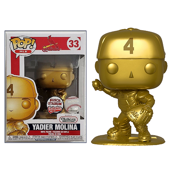Funko Pop! Baseball MLB Yadier Molina 33 Exclusivo Gold