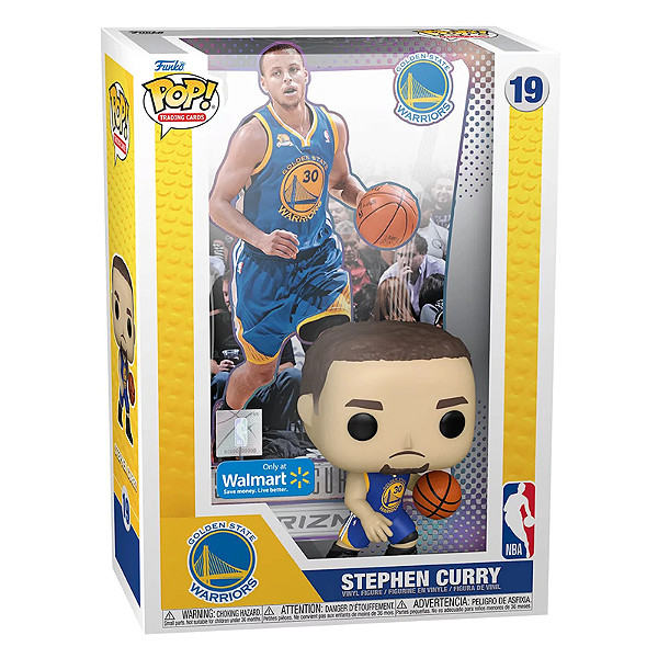 Funko Pop! Trading Cards Basketball NBA Stephen Curry 19 Exclusivo
