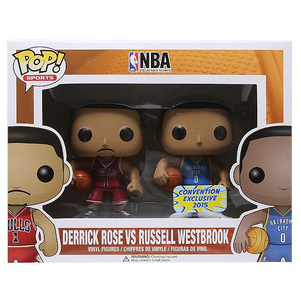 Funko Pop! Sports Basketball NBA Derrick Rose Vs Russell Westbrook 2 pack Exclusivo