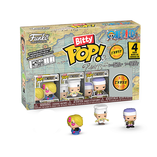 Funko Bitty Pop! Animation One Piece Sanji Zeff Krieg + Surpresa Chase Sortido