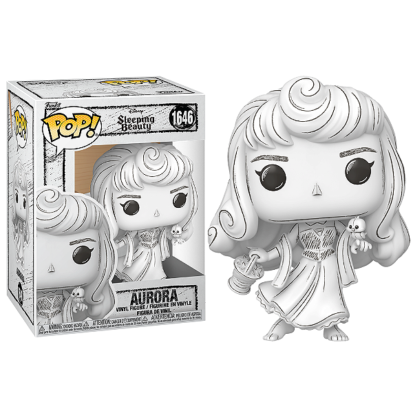 Funko Pop! Sketched / Desenho Feito A Mão Disney A Bela Adormecida Aurora 1646