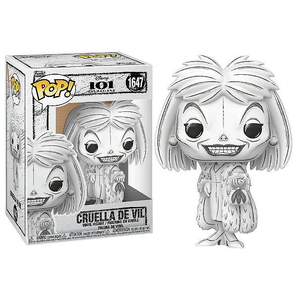 Funko Pop! Sketched / Desenho Feito A Mão Disney 101 Dalmatas Cruella de Vil 1647