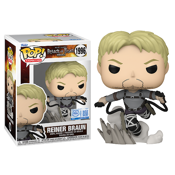 Funko Pop! Animation Attack On Titan Reiner Braun 1996 Exclusivo