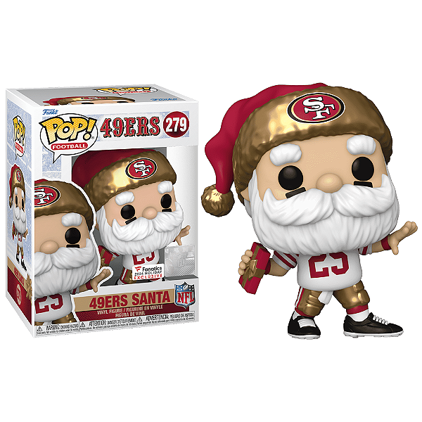 Funko Pop! Football NFL 49ers Santa 279 Exclusivo