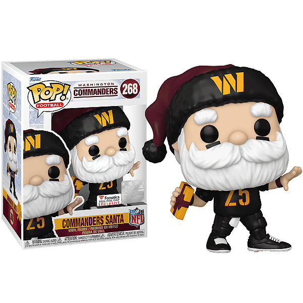 Funko Pop! Football NFL Commanders Santa 268 Exclusivo