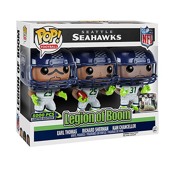 Funko Pop! Football NFL Seahawks Legion Of Boom 3 Pack Exclusivo