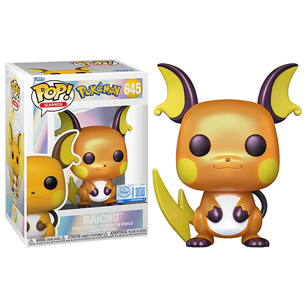 Funko Pop! Games Pokemon Raichu 645 Exclusivo Pearlescent