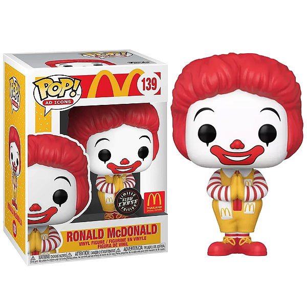 Funko Pop! Ad Icons MCDonalds Ronald McDonald 139 Exclusivo Chase