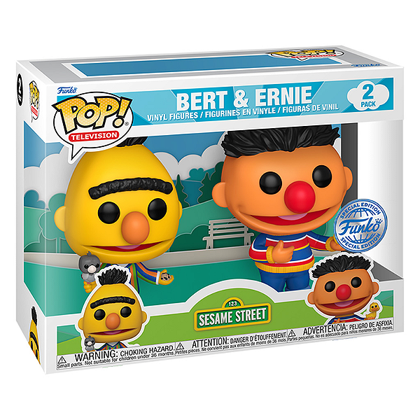Funko Pop! Television Vila Sesamo Bert & Ernie 2 Pack Exclusivo