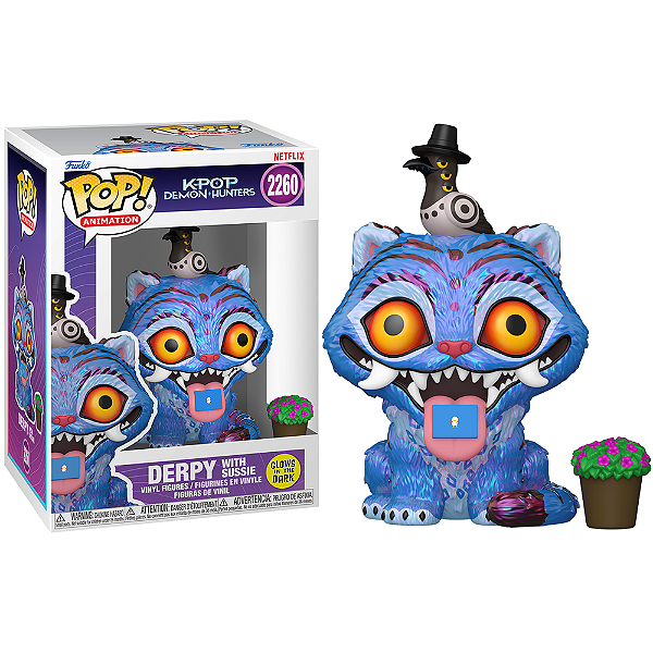 Funko Pop! Animation Guerreiras do K-Pop Huntrix Demon Hunters Derpy With Sussie 2260 Exclusivo Glow