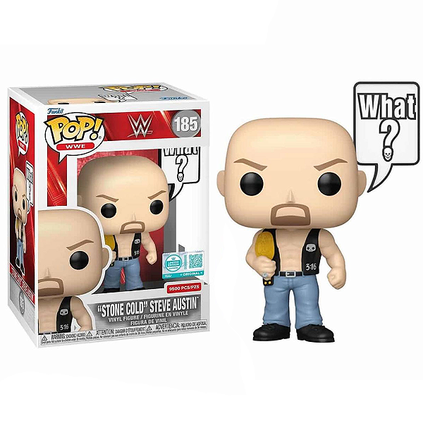 Funko Pop! WWE Stone Cold Steve Austin 185 Exclusivo 9500 PCS