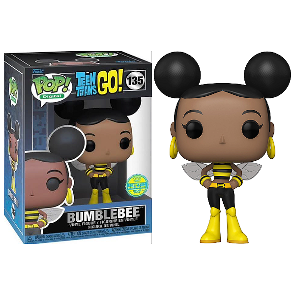 Funko Pop! Digital NFT Jovens Titans Teen Titans Go Bumblebee 135 Exclusivo