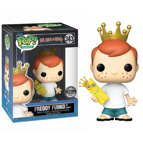 Funko pop! Digital NFT Du, Dudu e Edu Freddy Funko As Jonny 343 Exclusivo 2400 Pcs