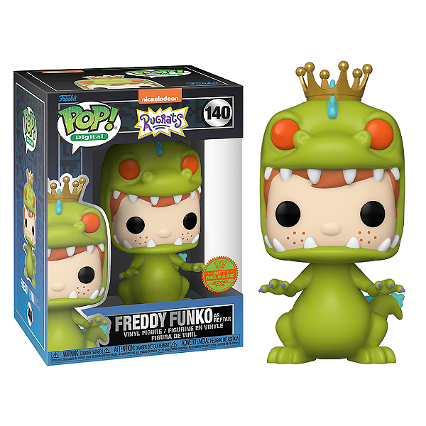 Funko pop! Digital NFT Rugrats Freddy Funko As Reptar 140 Exclusivo 2700 Pcs