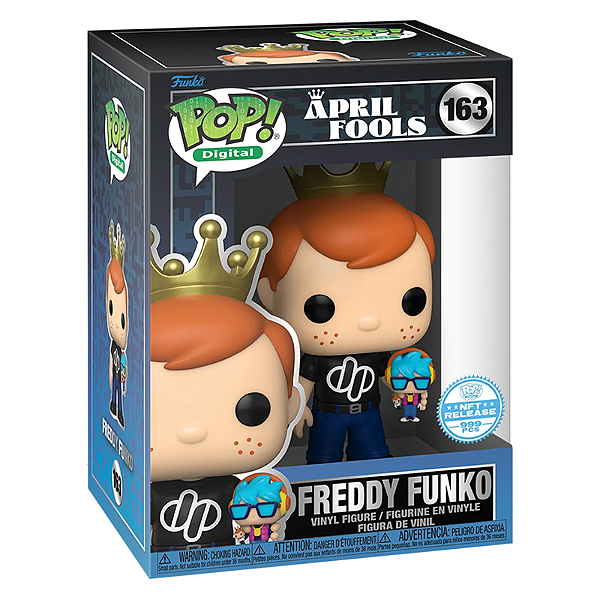 Funko pop! Digital NFT April Fools Freddy Funko 163 Exclusivo 999 Pcs