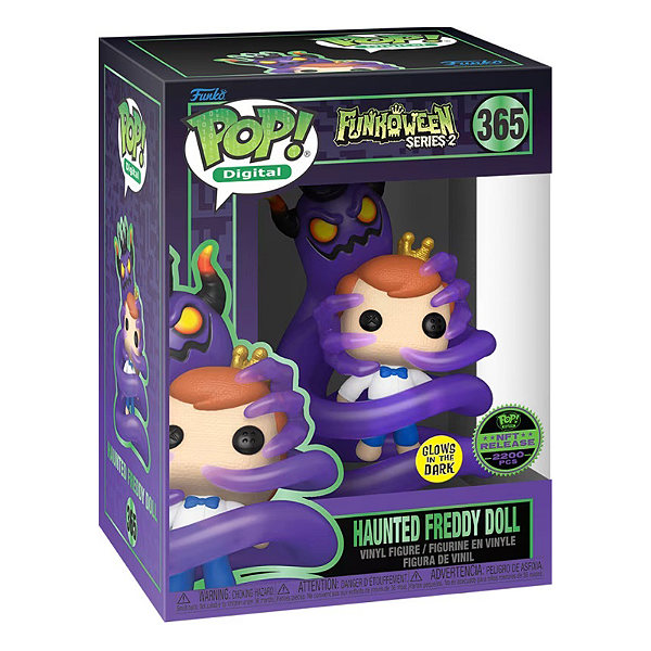 Funko Pop! Digital NFT Funkoween Haunted Freddy Doll 365 Exclusivo 2200 Pcs