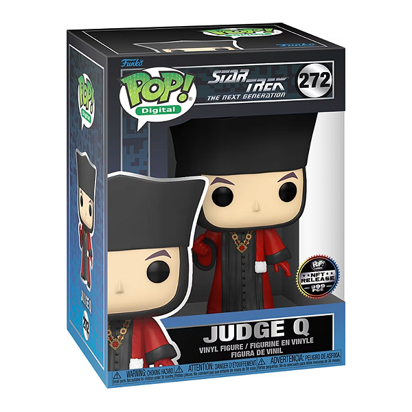 Funko Pop! Digital NFT Star Trek Judge Q 272 Exclusivo 999 Pcs
