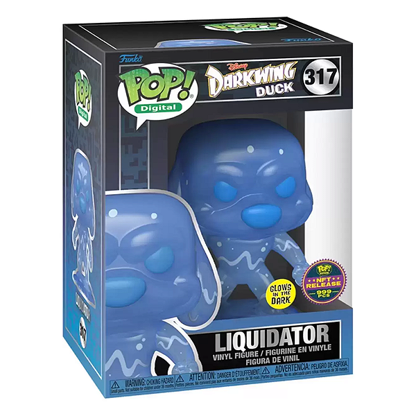 Funko Pop! Digital NFT Darkwing Duck Liquidator 317 Exclusivo Glow 999 Pcs