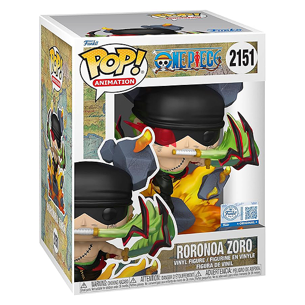 Funko Pop! Animation One Piece Roronoa Zoro 2151 Exclusivo