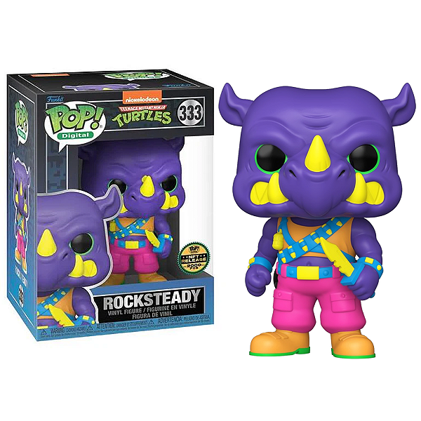 Funko Pop! Digital NFT Tartarugas Ninjas Rocksteady 333 Exclusivo