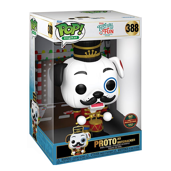 Funko Pop! Digital NFT Festival Of Fun Proto As Nutcracker 388 Exclusivo 10 Polegadas