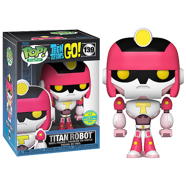 Funko Pop! Digital NFT Os Jovens Titãs Titan Robot 139 Exclusivo 999 Pcs
