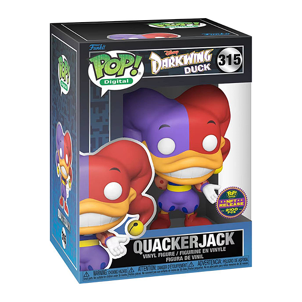 Funko Pop! Digital NFT Darkwing Duck QuackerJack 315 Exclusivo 2100 Pcs