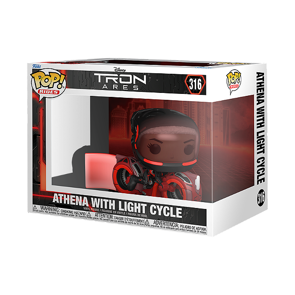Funko Pop! Rides Disney Tron Ares Athena with Light Cycle 316