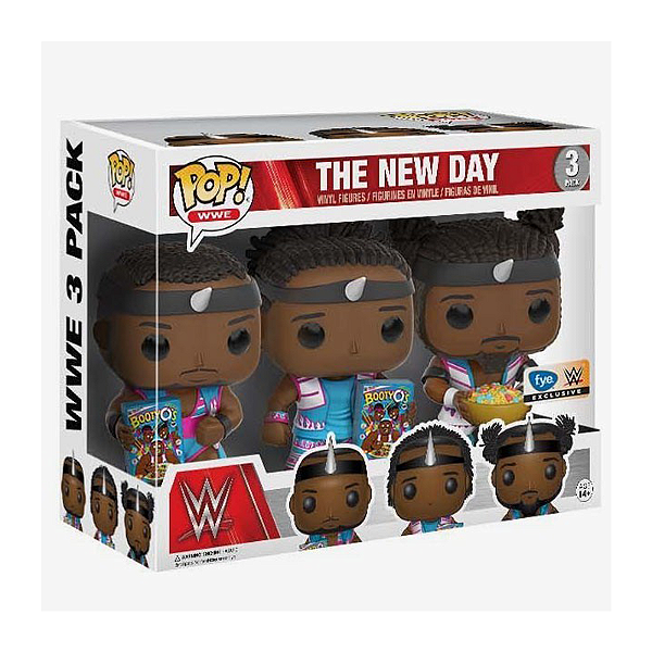 Funko Pop! WWE The New Day 3 Pack Exclusivo