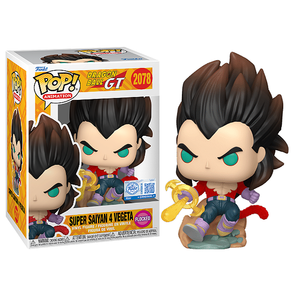 Funko Pop! Animation Dragon Ball GT Super Saiyan 4 Vegeta 2078 Exclusivo Flocked