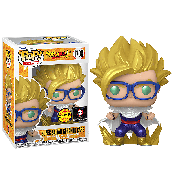 Funko Pop! Animation Dragon Ball Super Saiyan Gohan In Cape 1708 Exclusivo Metallic