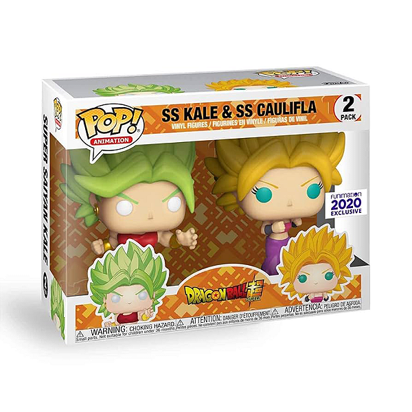 Funko Pop! Animation Dragon Ball SS Kale & SS Caulifla 2 Pack Exclusivo