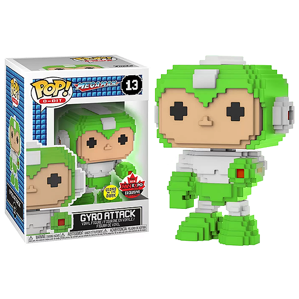 Funko Pop! 8-Bit Games Megaman Gyro Attack 13 Exclusivo Glow