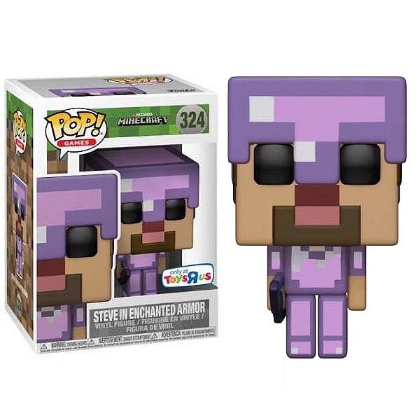 Funko Pop! Games Minecraft Steve In Enchanted Armor 324 Exclusivo