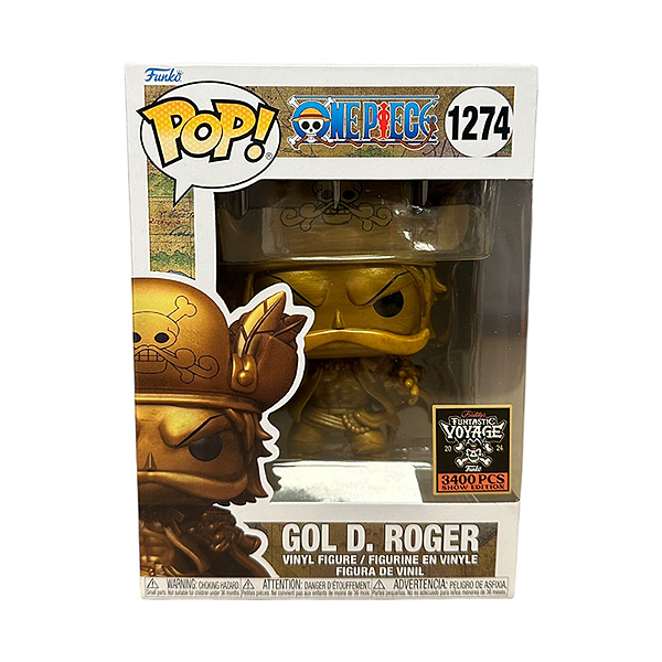 Funko Pop! Animation One Piece Gol D. Roger 1274 Exclusivo Gold