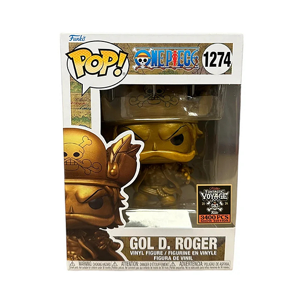Funko Pop! Animation One Piece Gol D. Roger 1274 Exclusivo Gold