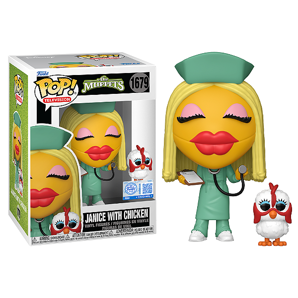 Funko Pop! Television Os Muppets Janice with Chicken 1679 Exclusivo