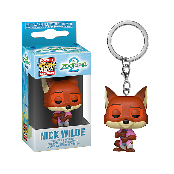 Funko Pop! Keychain Chaveiro Disney Zootopia Nick Wilde