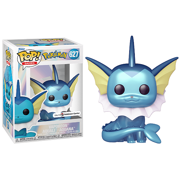 Funko Pop! Games Pokemon Vaporeon 627 Exclusivo Pearlescent